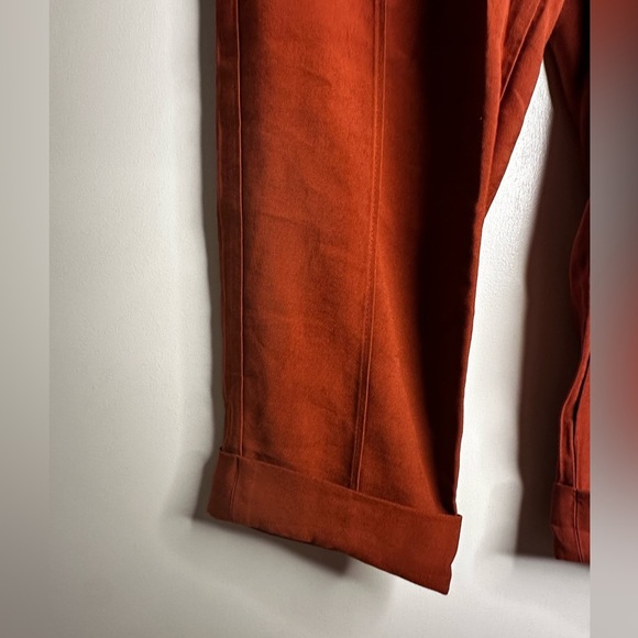 A New Day High-Rise Slim Fit Effortless Pintuck Ankle Pants Women Fiery Brown 8 - Picture 10 of 15